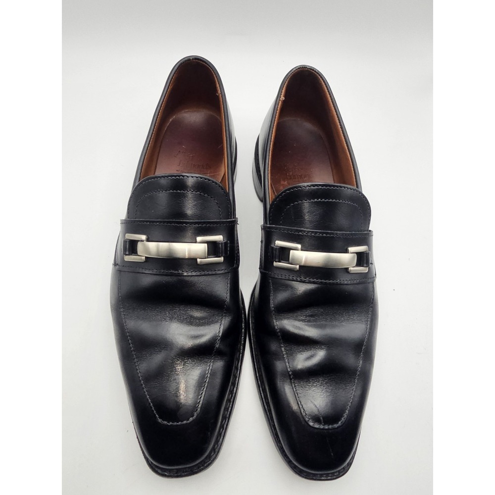 Allen Edmonds Burbank Black Leather Italian Horsebit Loafers Men's Sz 9 D